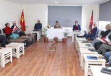 जलेको कार्यालय मर्मतपछि पहिलोपटक च्यासलमा एमाले सचिवालय बैठक